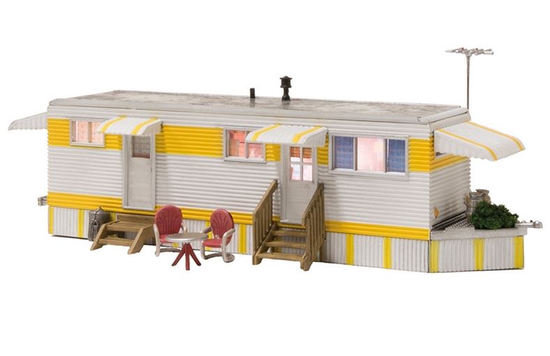 Woodland Scenics BR5062 Sunny Days Trailer Wohnwagen- Spur H0 Fertigmodell