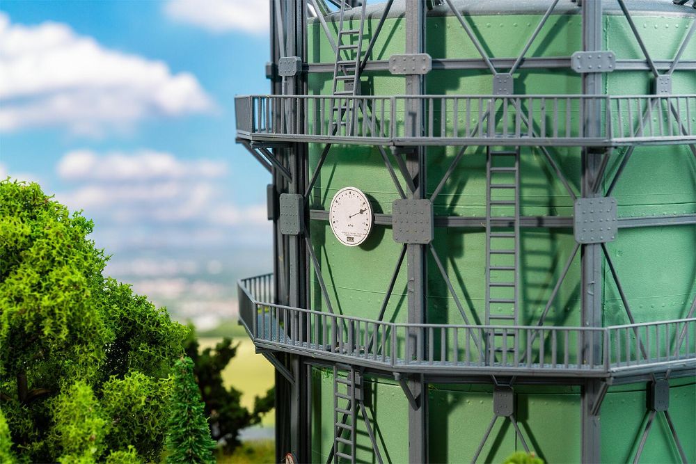 Faller 130157 Gasometer mit Rohrleitungen 1:87 Spur H0 Bausatz
