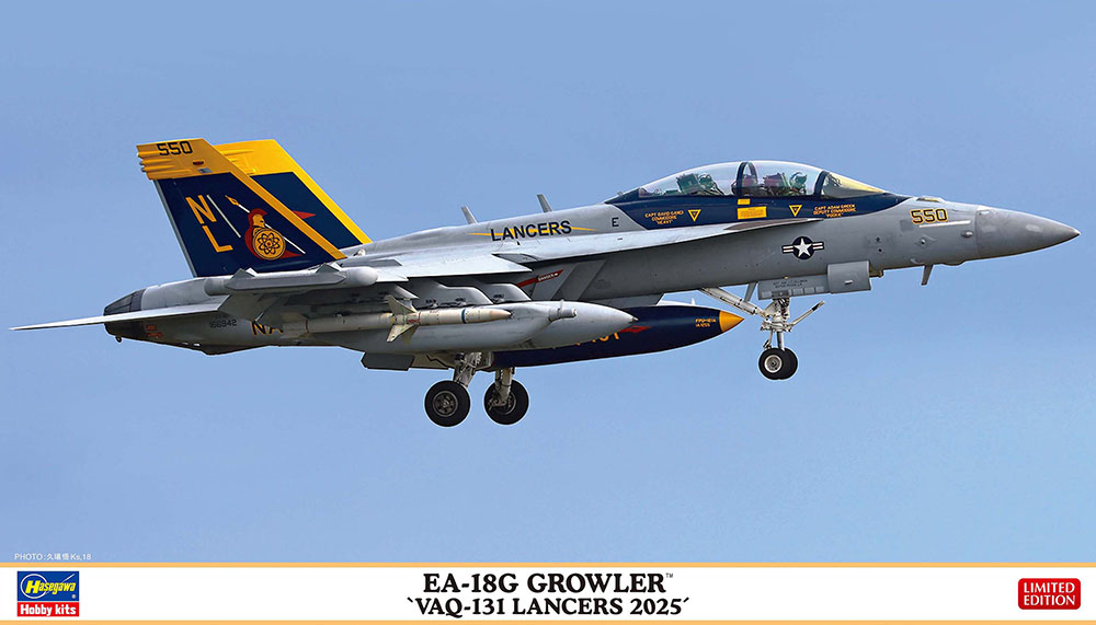 Hasegawa 02528 EA-18G Growler Vaq-131 Lancers 2025 1:72 Bausatz