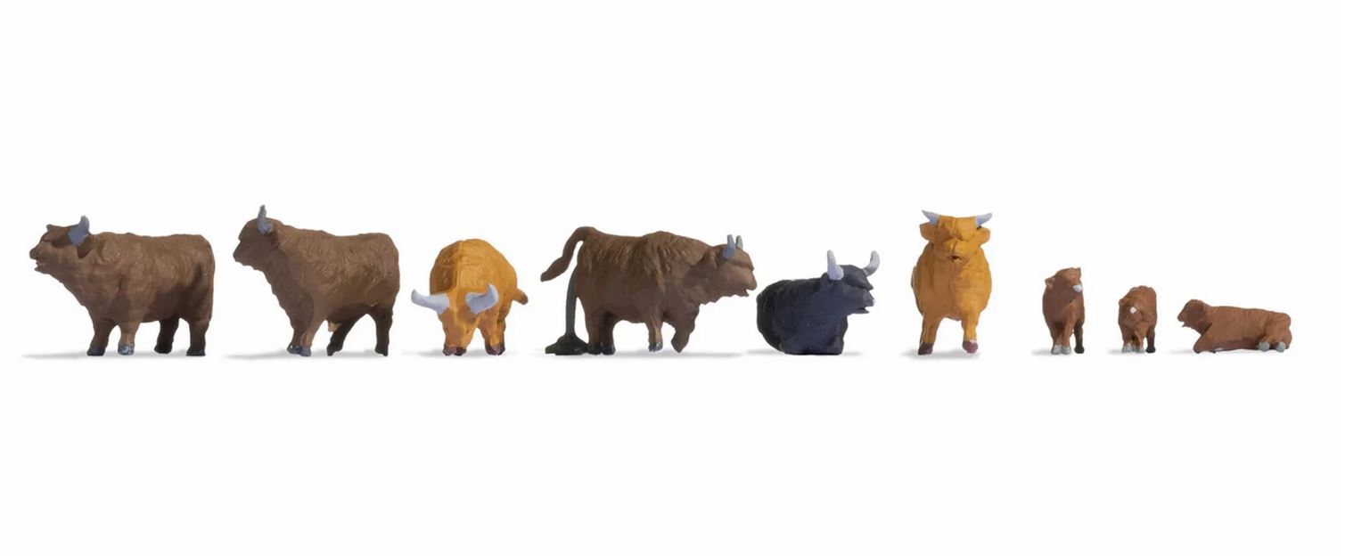 Noch 15728 Hochlandrinder 1:87 Spur H0 Neu OVP Figuren Tiere