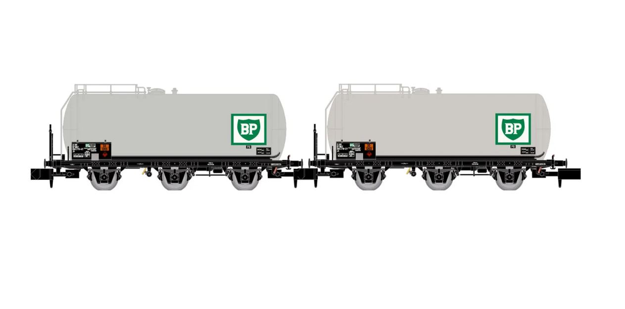 Arnold HN6608 SNCF 2-tlg Set 3-achs Kesselwagen "BP" 1:160 Spur N