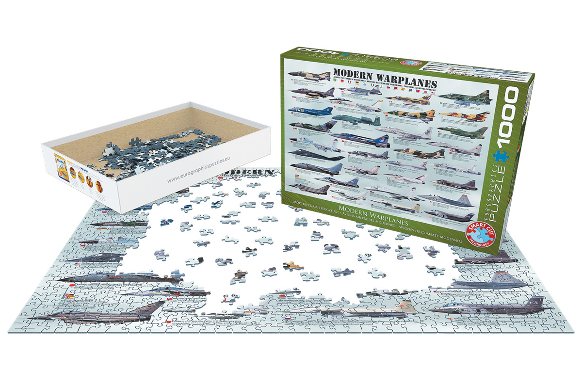 EUROGRAPHICS 6000-0076 Moderne Kampfflugzeuge 1000 Teile Puzzle