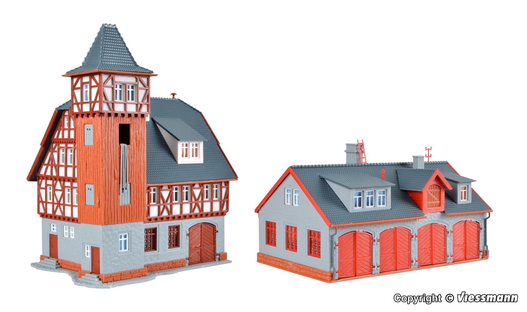 Vollmer 47780 Feuerwehrstützpunkt, fünfständig 1:160 Spur N Neu