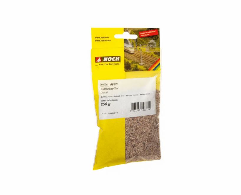 Noch 09372 Gleisschotter braun 250 g Beutel Spur H0/TT NEU OVP