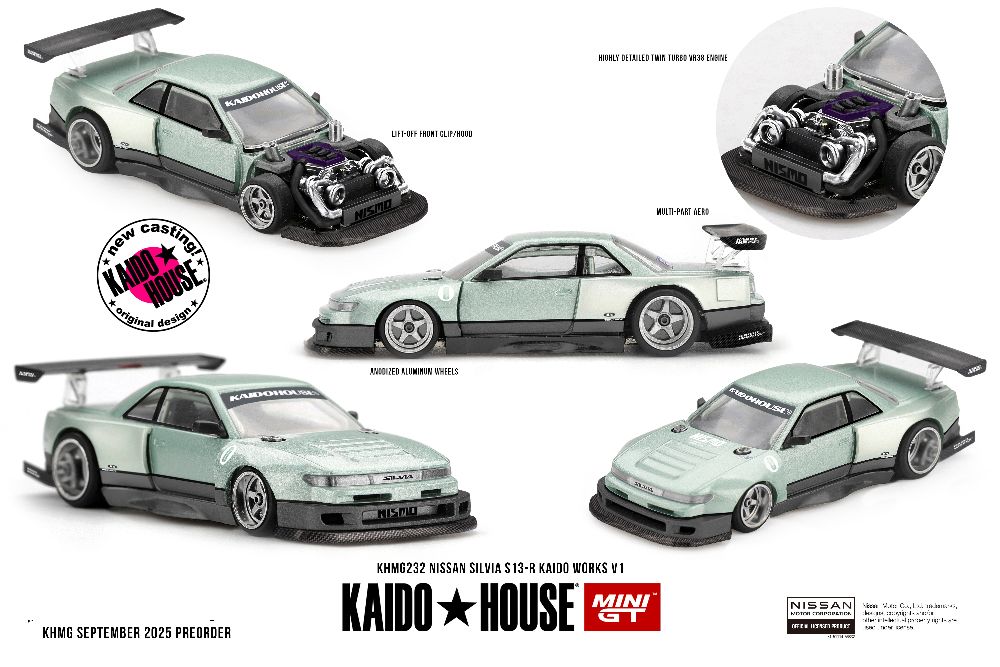 Kaido House KHMG232 1:64 NISSAN SILVIA S13-R KAIDO WORKS V1 1991