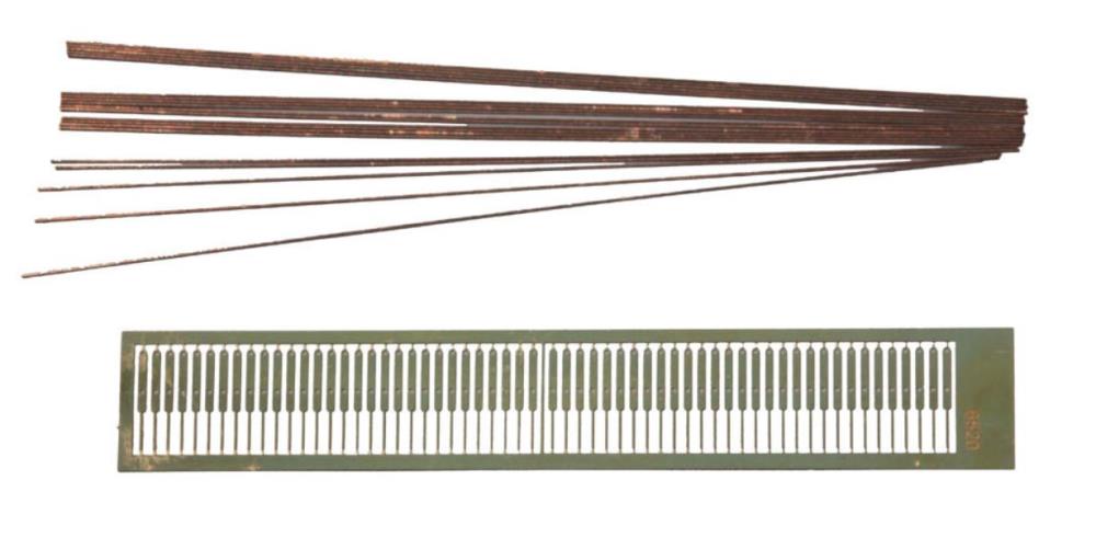 Heki 6521 Metallgeländer- 60 Pfosten, 20 Kupferdrähte á 20 cm 1:160