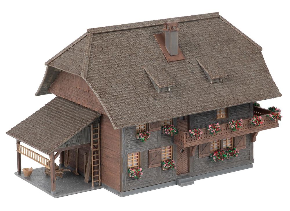 Faller 130012 Jubiläumsmodell Uhrenmacherhaus mit Figur Spur H0