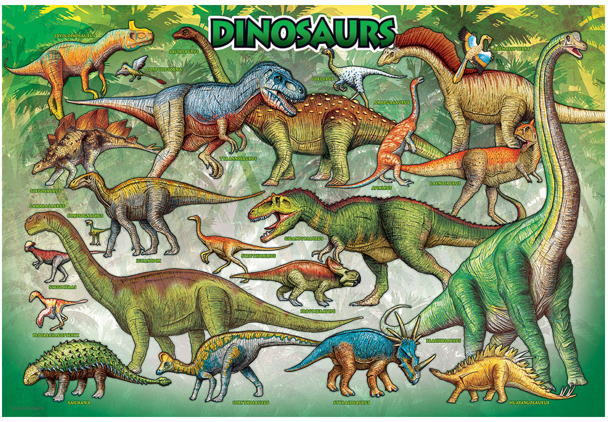 EUROGRAPHICS 9100-0098 Dinosaurier Lunch Box Kindergartentasche 100 Teile Puzzle
