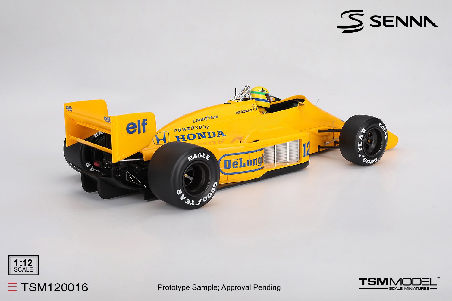 TSM TSM120016 1:12 LOTUS 99T #12 AYRTON SENNA MONACO GP WINNER 1987