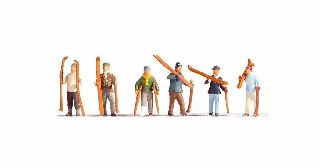 Noch 15829 Skifahrer 1:87 Spur H0 Neu OVP Figuren