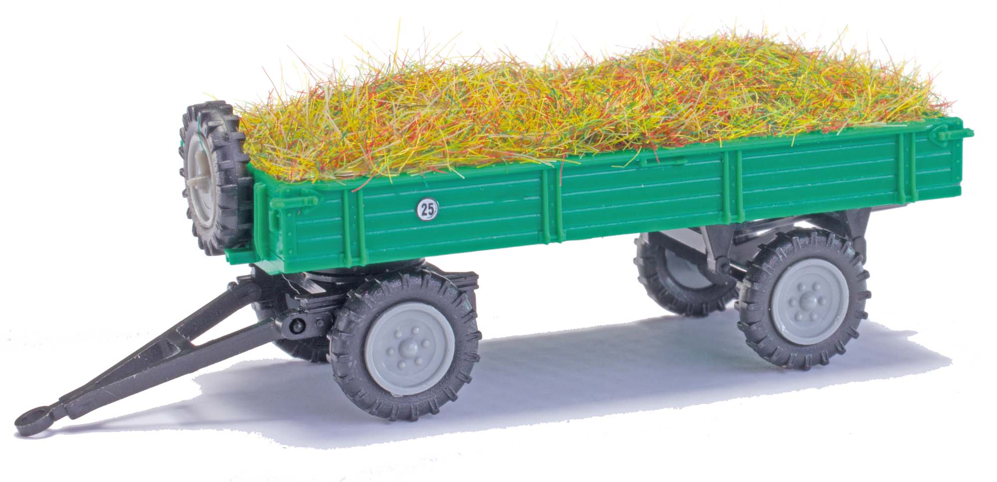 Harold Mehlhose 210010225 Anhänger T4 mit Heu Grün 1:87 Spur H0 Standmodell