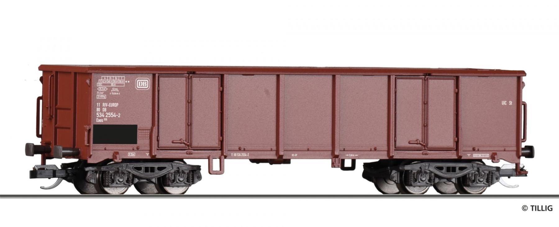 Tillig 18225 Offener Güterwagen Eaos 106 DB 1:120 Spur TT Neu