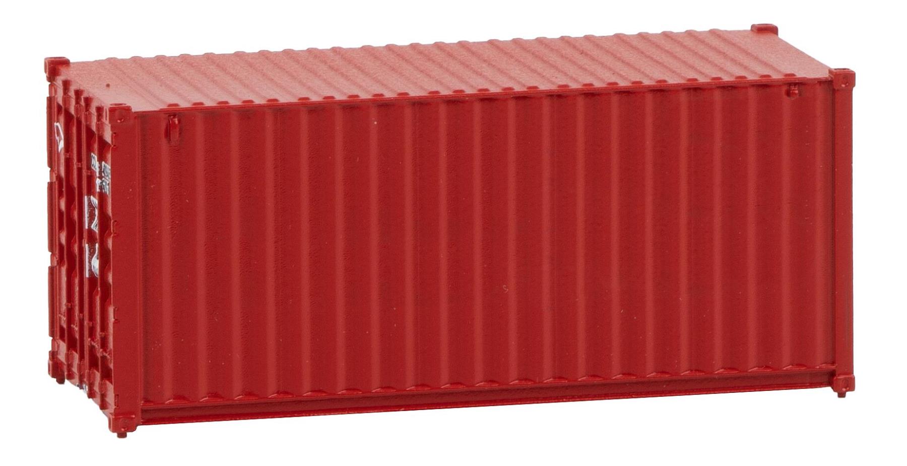Faller 182003 20' Container, rot (Miniatur), H0, 1:87, NEU OVP
