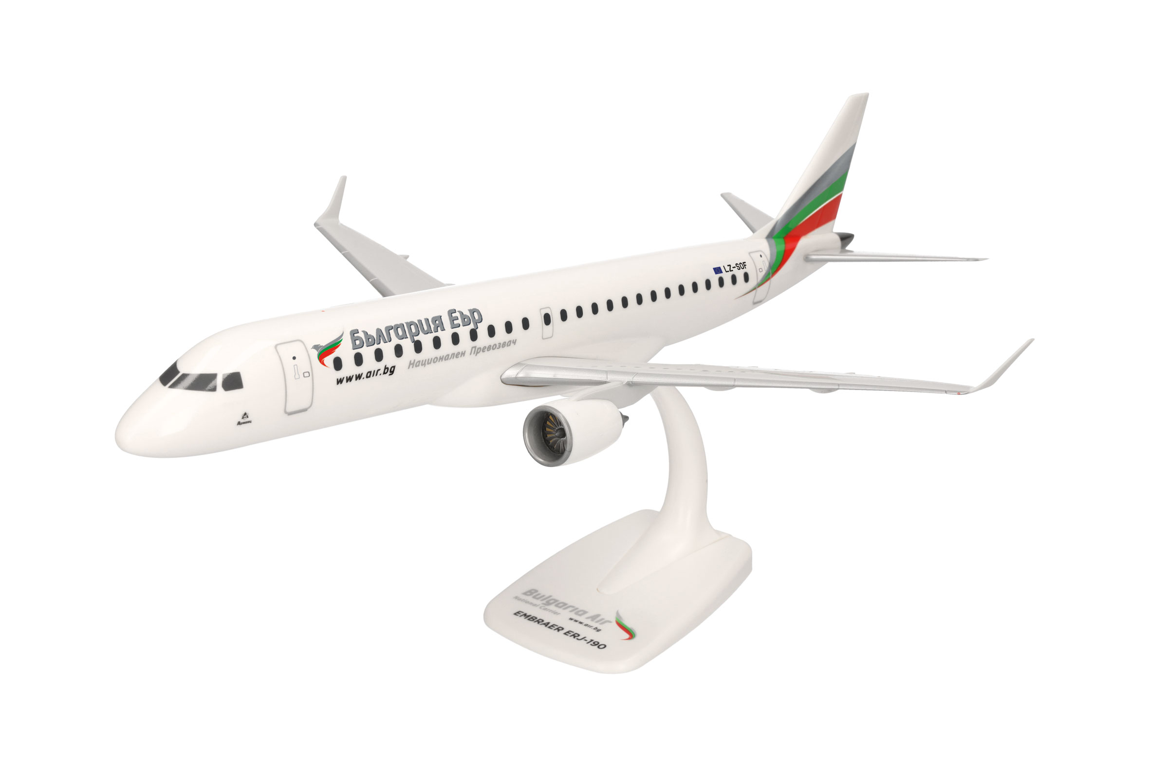 Herpa 609258-001 Embraer E190 Bulgaria Air