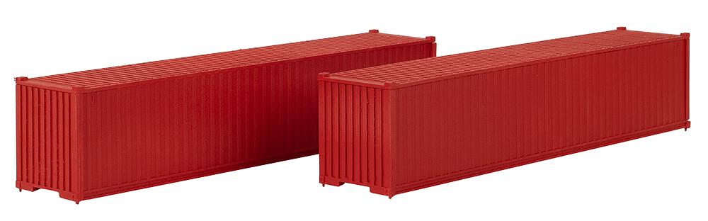 Faller 182154 40' Container rot 2er-Set 1:87 Spur H0 Bausatz Neu