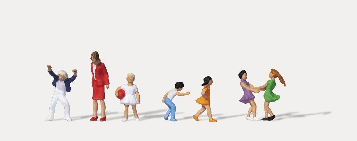 Merten 0212590 Schulkinder Lehrerin 1:87 Spur H0 Neu OVP Figuren