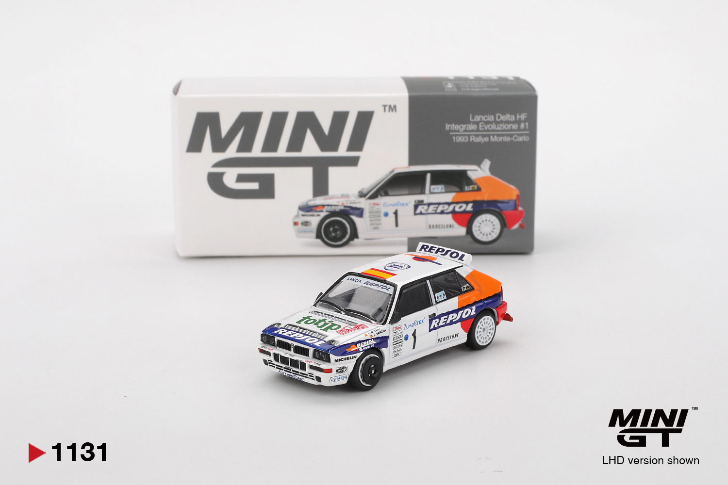 Mini GT 1131 Lancia Delta HF Integrale Evoluzione #1 1993 1:64 NEU