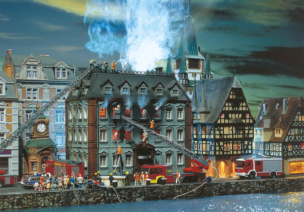 Faller 231721 Brennendes Finanzamt 1:160 Spur N Bausatz Neu OVP