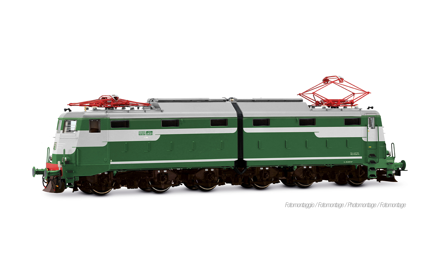 Rivarossi HR9013 FS, Elektrolokomotive E.645 021, historische grün/graue Farb