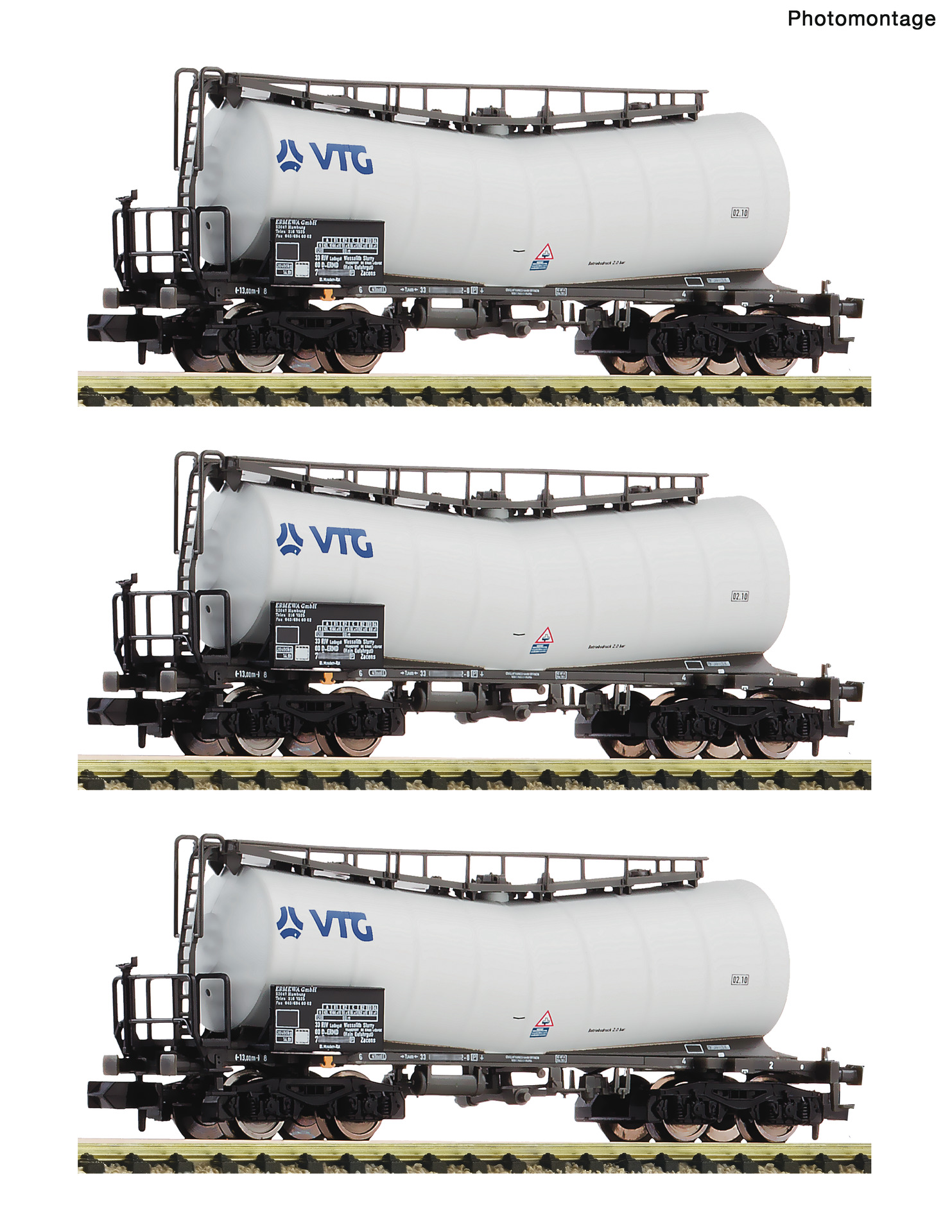 Fleischmann 6660171 3-tlg. Set: Knickkesselwagen