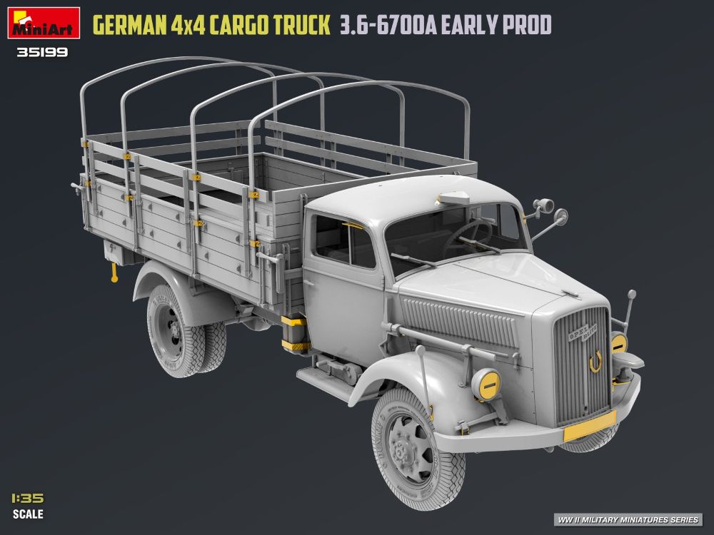 MiniArt 35199 GERMAN 3T 4×4 CARGO TRUCK 1:35 Bausatz NEU OVP