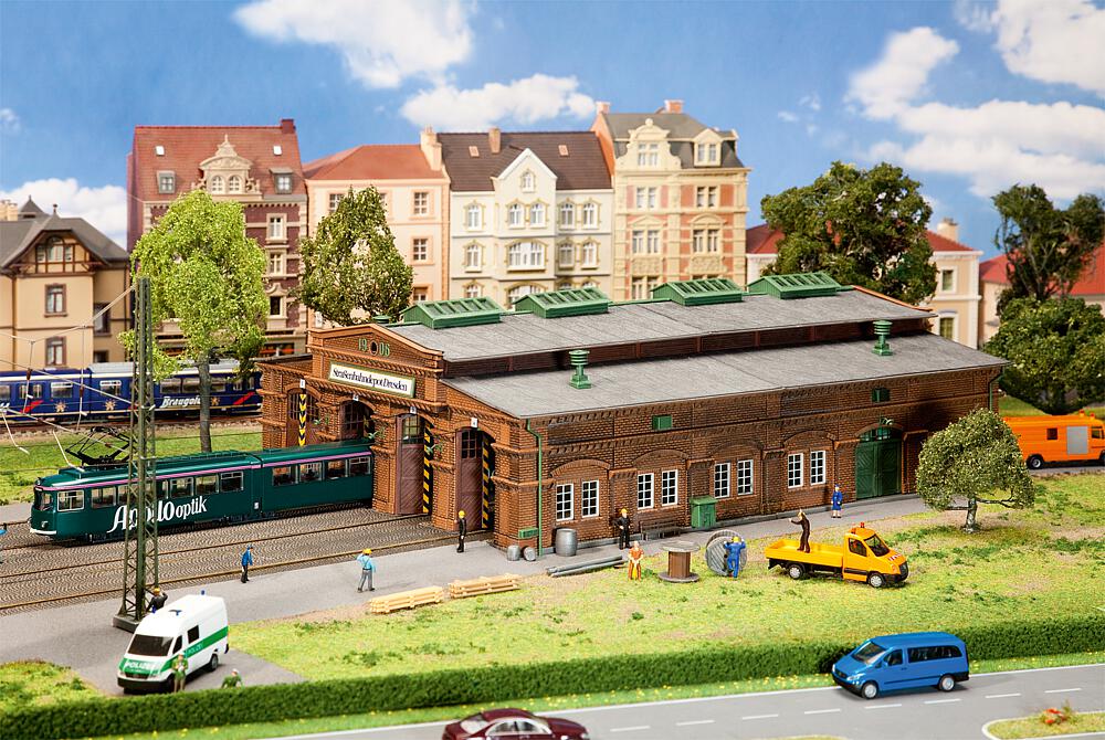 Faller 191823 Straßenbahndepot Dresden 1:87 Spur H0 Bausatz Neu