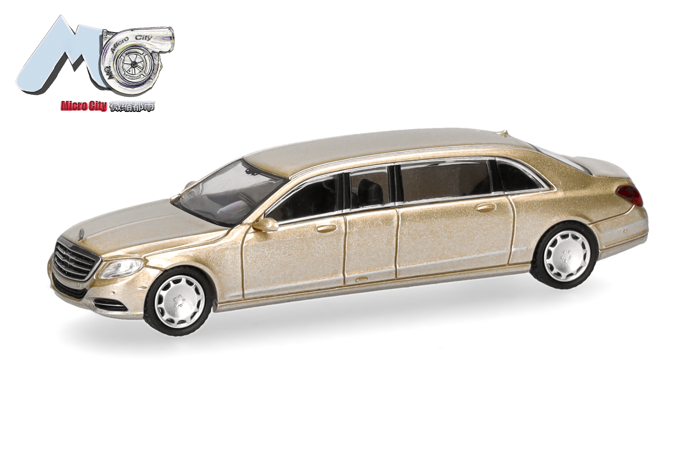 Herpa 87MC000137 MB S600 Pullmann W221 gold