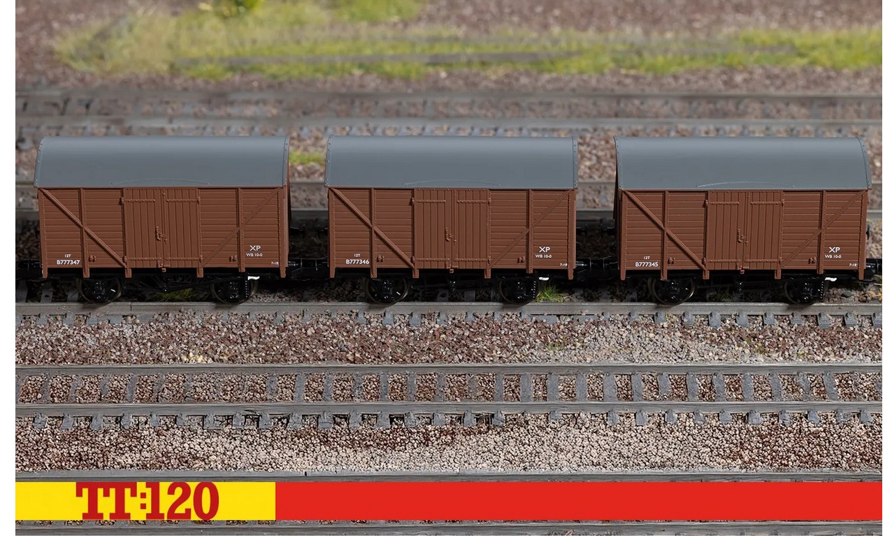 Hornby TT6044 BR - Vent Van - Triple Pack 1:120 Spur TT NEU OVP