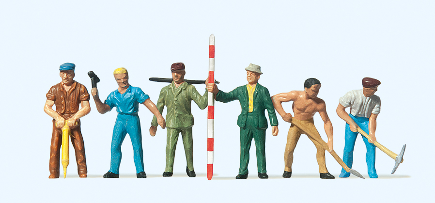 Preiser 14030 Arbeiter 1:87 Spur H0 Neu OVP Figuren