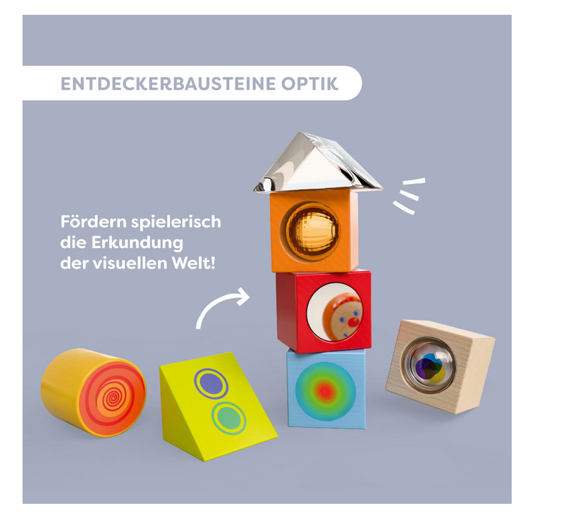 HABA 2013397001 Entdeckerbausteine Optik NEU OVP 7 Bauklötze