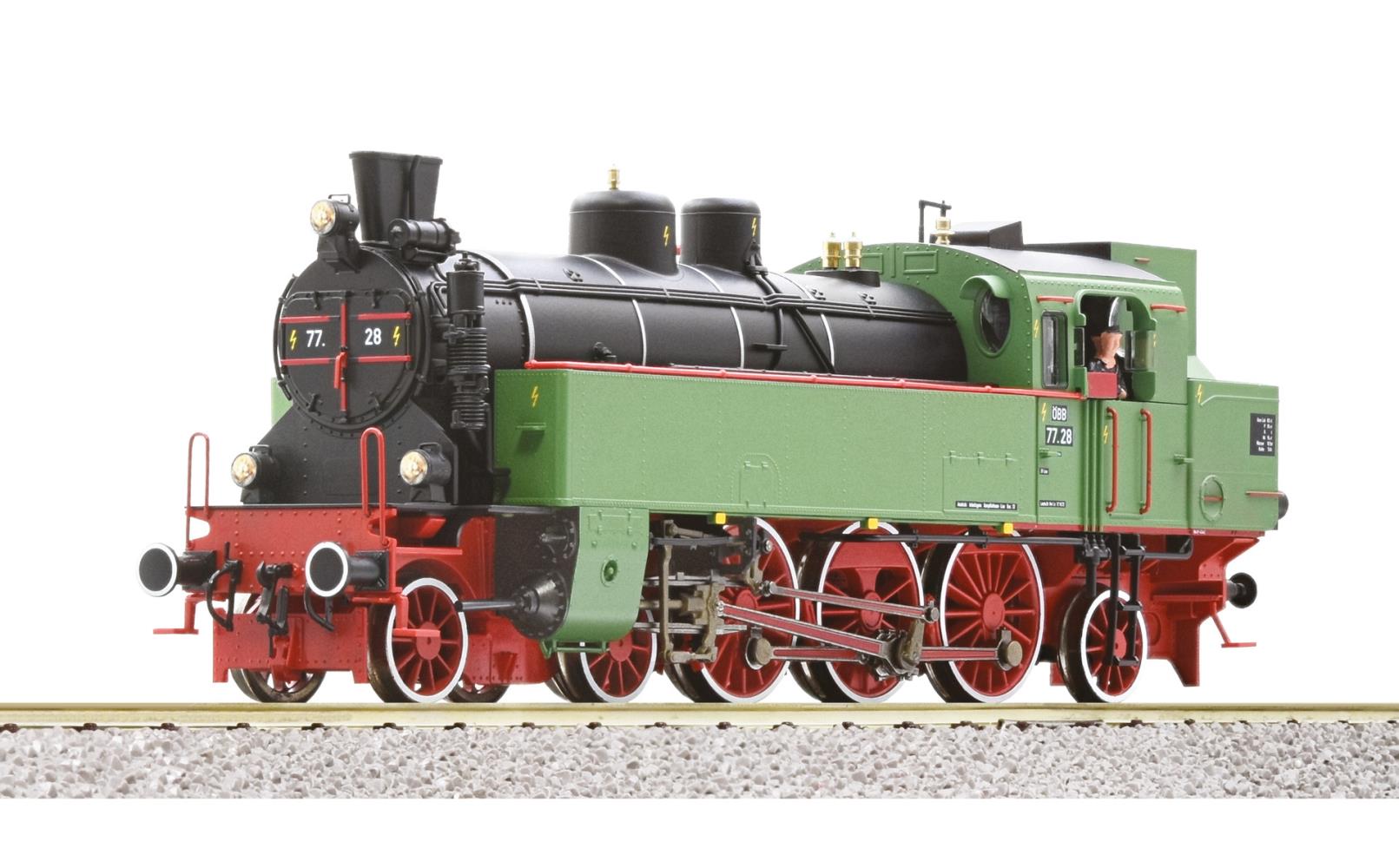Roco 78084 Dampflokomotive 77.28 ÖBB 1:87 Spur H0 AC Snd Neu