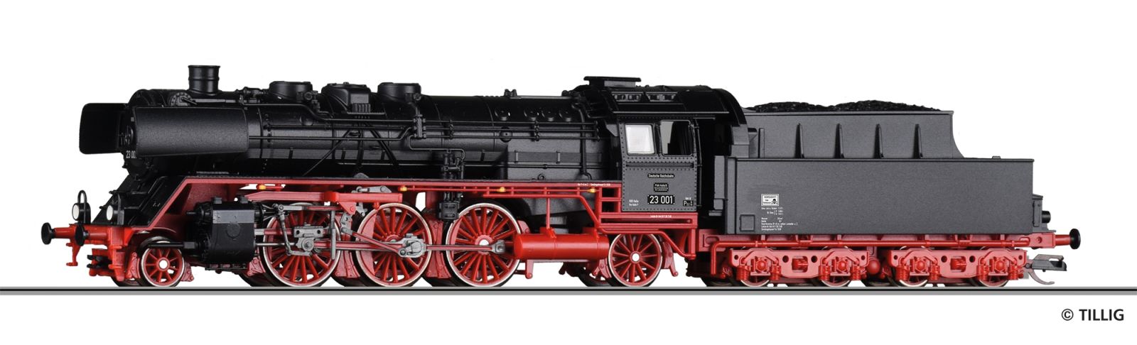 Tillig 02103 Dampflokomotive 23 001 DR 1:120 Spur TT Neu OVP