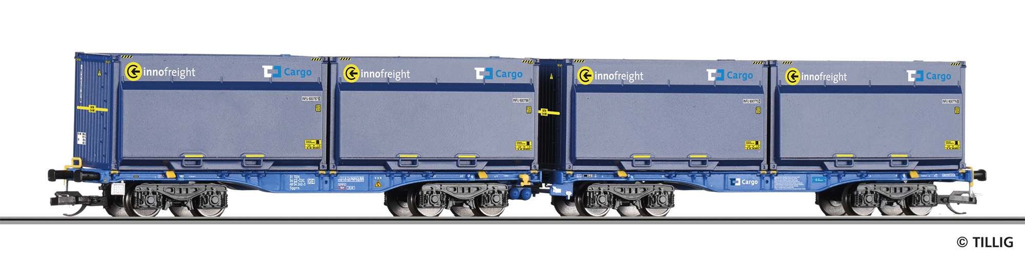 Tillig 15085 Doppeltragwagen InnoWaggon der ČD Cargo