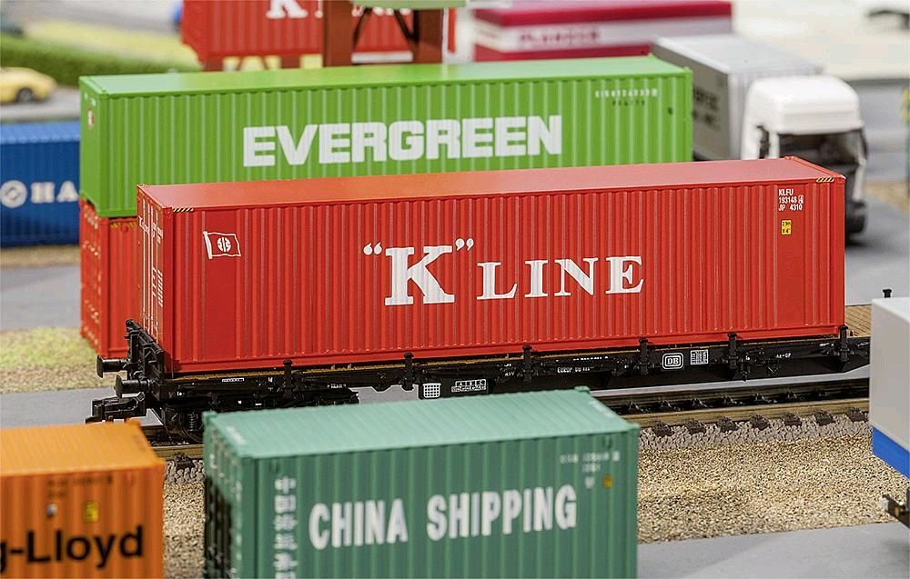 Faller 180848 40' Hi-Cube Container K-LINE 1:87 Spur H0 Neu OVP