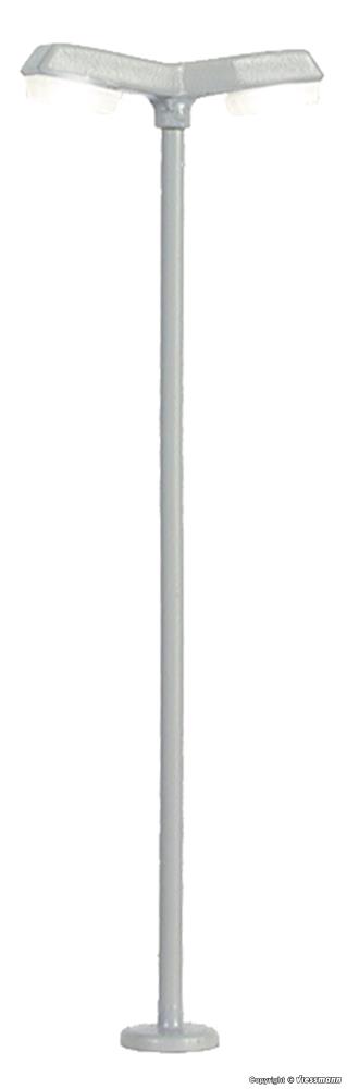 Viessmann 6498 Straßenleuchte modern doppelt 2 LEDs weiß Spur N