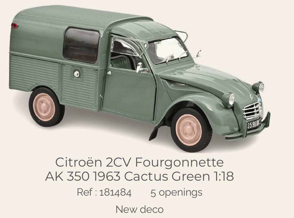 Norev 181484 Citroën 2CV Fourgonnette AK 350 1963 Cactus Green 1:18