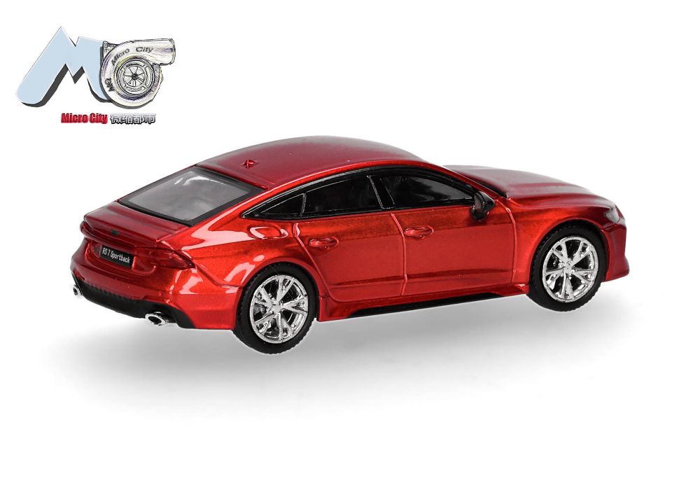 Herpa 87MC000085 MicroCity: Audi RS7 rot 1:87 Spur H0 Standmodell NEU