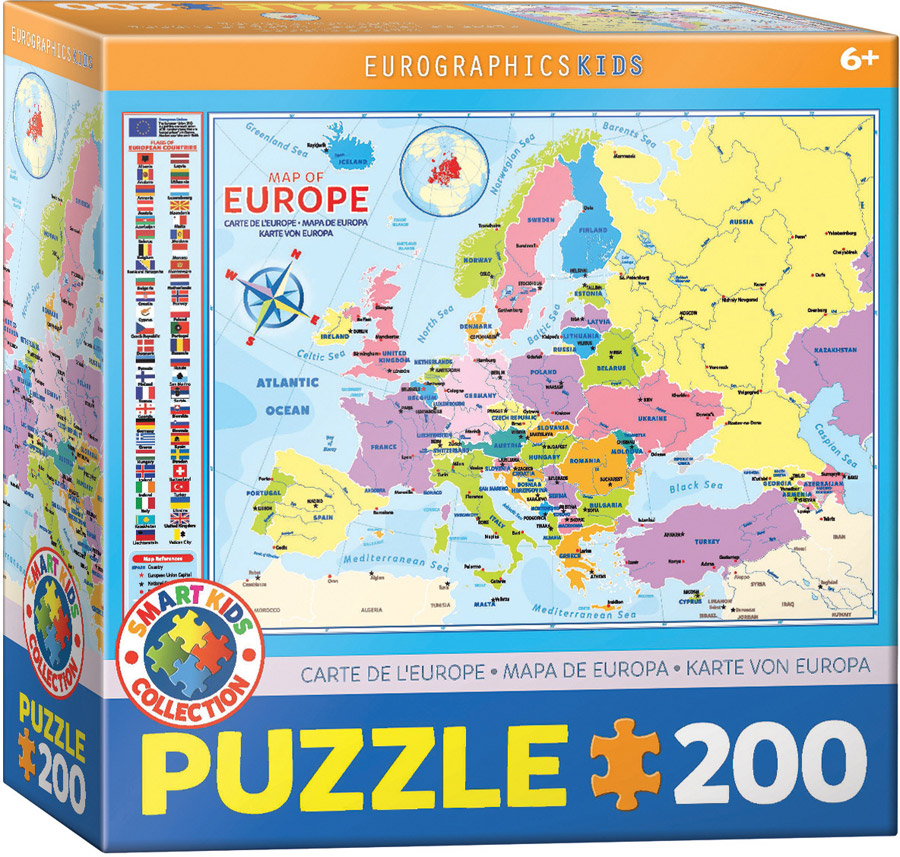 EUROGRAPHICS 6200-5374 Europakarte 200 Teile Puzzle