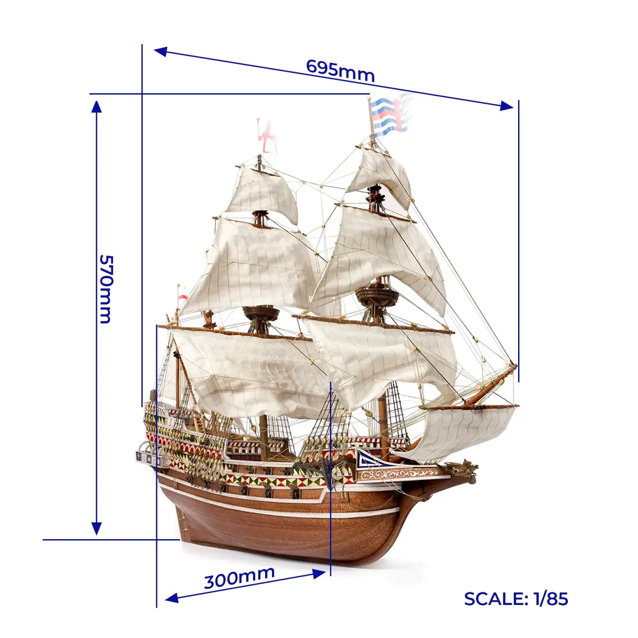 OcCre 13004 HMS Revenge – Elisabethanische Galeone 1:85 Bausatz