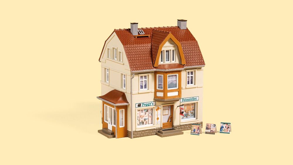 Auhagen 12355 Fotoatelier Peggy 1:87/1:120 Spur H0/TT Bausatz NEU