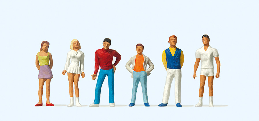Preiser 10110 Burschen und Mädchen 1:87 Spur H0 Neu OVP Figuren