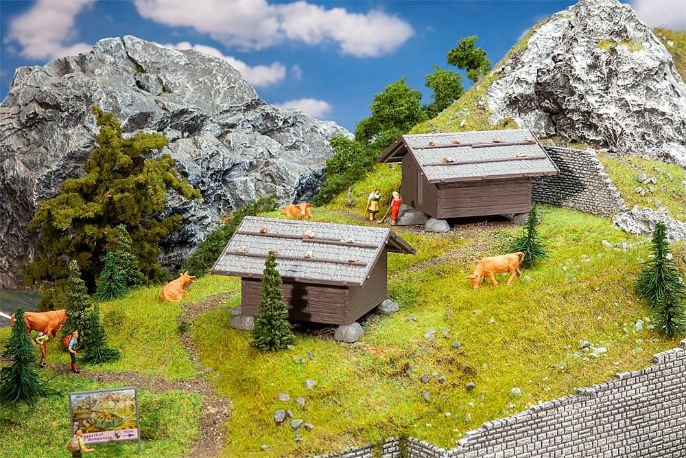 Faller 130636 2 Heustadel 1:87 Spur H0 Bausatz Neu OVP