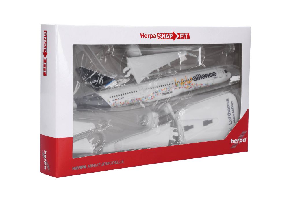 Herpa 614832 Lufthansa Airbus A321neo "Help Alliance" D-AIEP 1:200