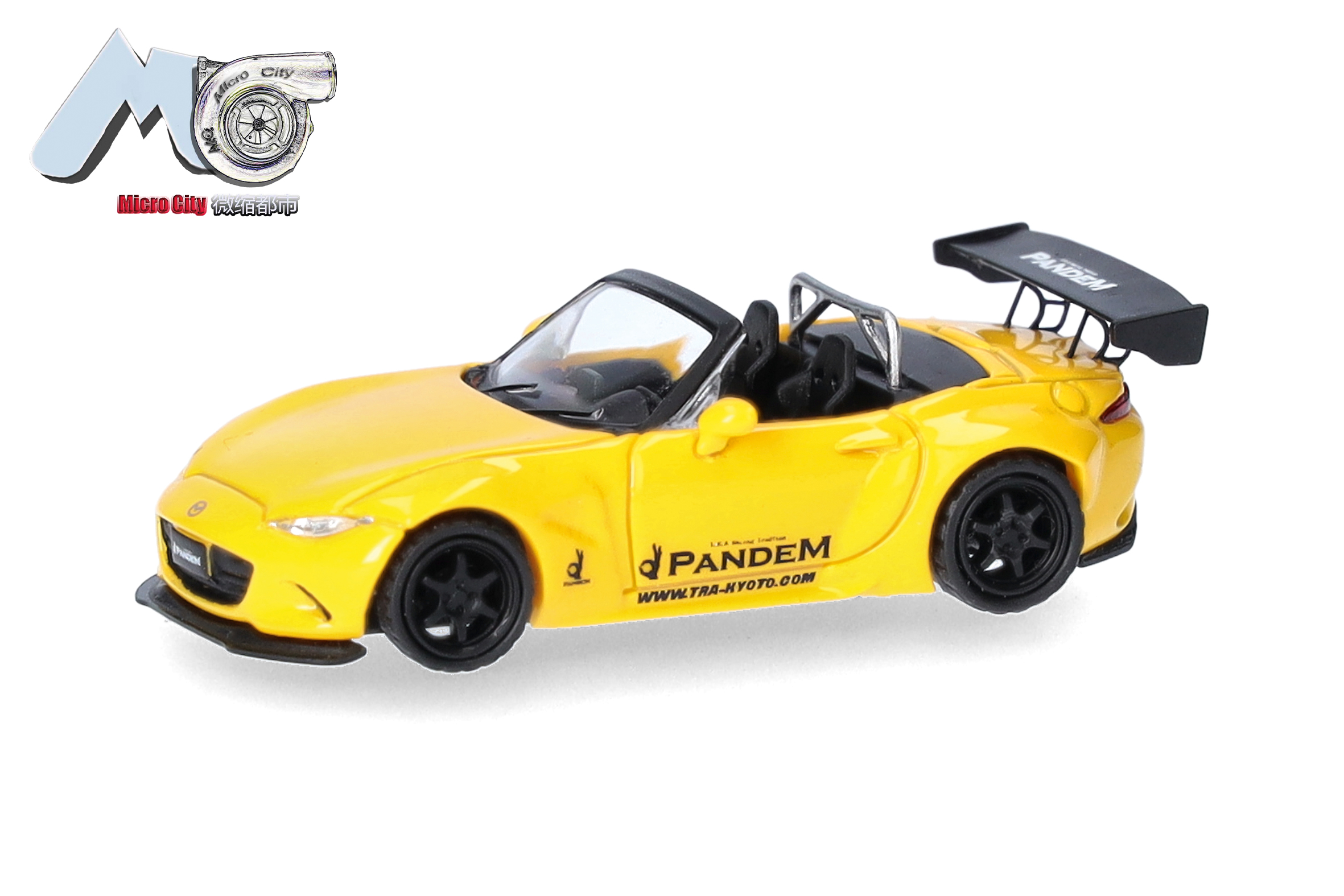 Herpa 87MC000131 Mazda MX-5 Rocket Bunny, gelb