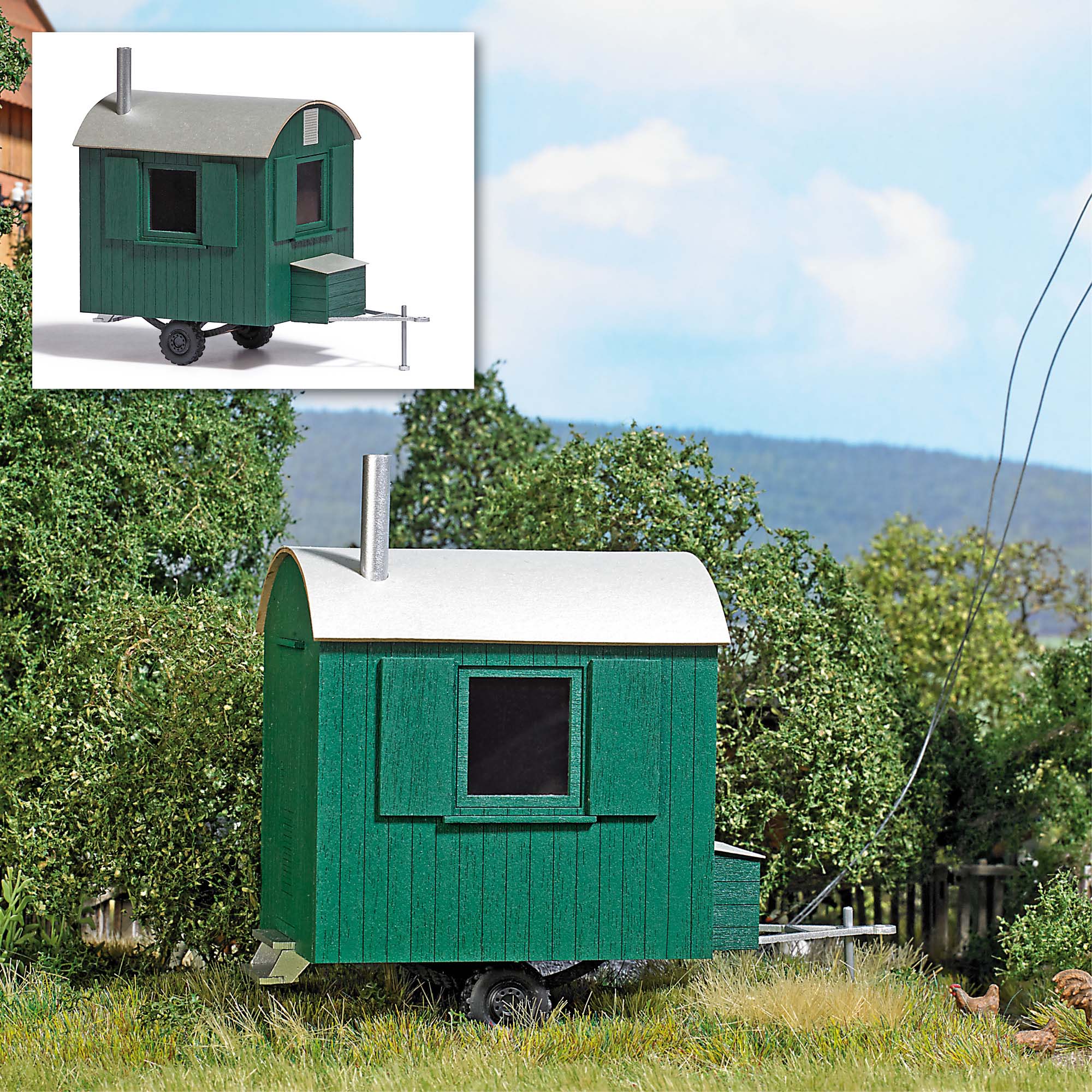 Busch 10206 Forstwagen 1:45 Spur 0 Bausatz Neu OVP