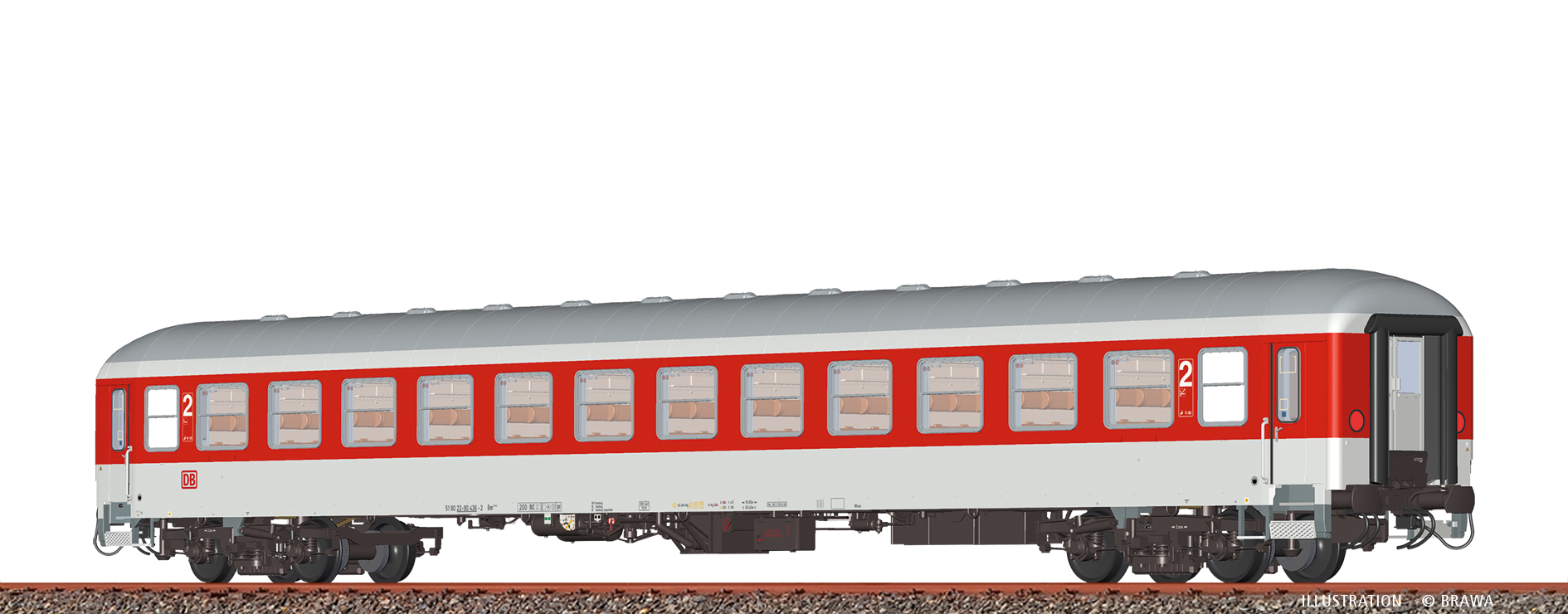 Brawa 58279 H0 Schnellzugwagen Bm235.0 DB AG