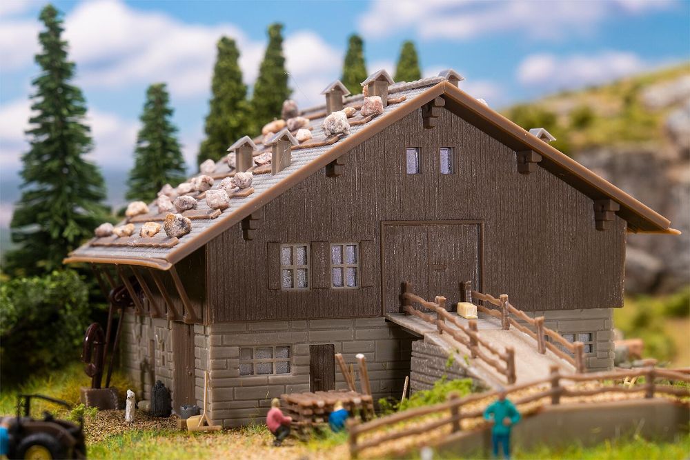 Faller 232129 Scheune mit Hocheinfahrt 1:160 Spur N Bausatz NEU