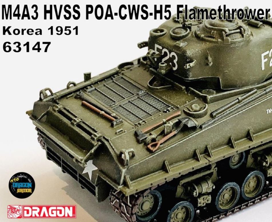 Dragon 63147 M4A3 HVSS POA-CWS-H5 Flamethrower Korea 1:72
