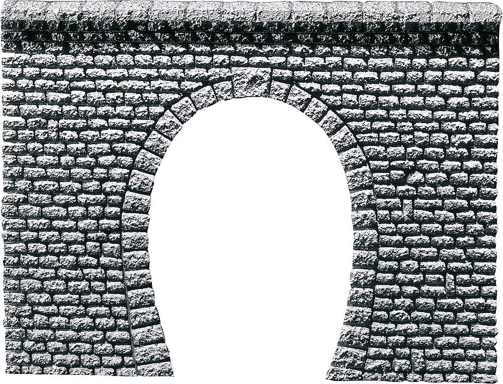Faller 170880 Dekorplatte Tunnelportal Profi, Naturstein-Quader