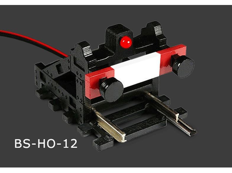 Proses BF-HO-12 Prellbock mit blinkender LED (analog) 1:87 Spur H0 Neu